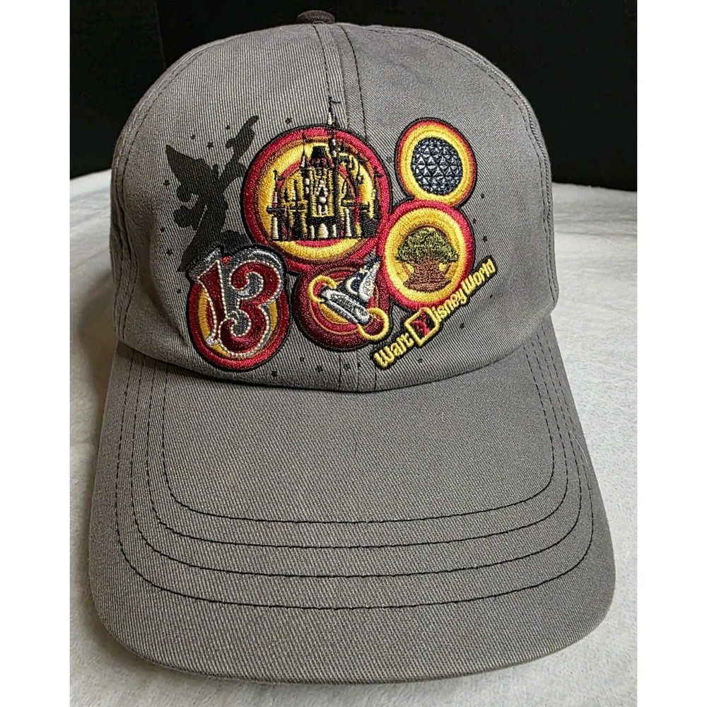 2013 Walt Disney World Believe In Magic Cap Hat Adult Adjustable Gray Cotton